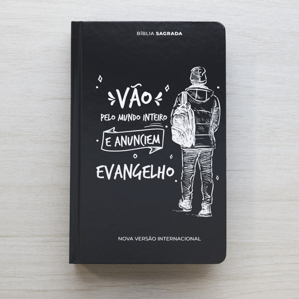 Bíblia Sagrada Vão Pelo Mundo | NVI | Letra Maior | Capa Dura Ilustrada