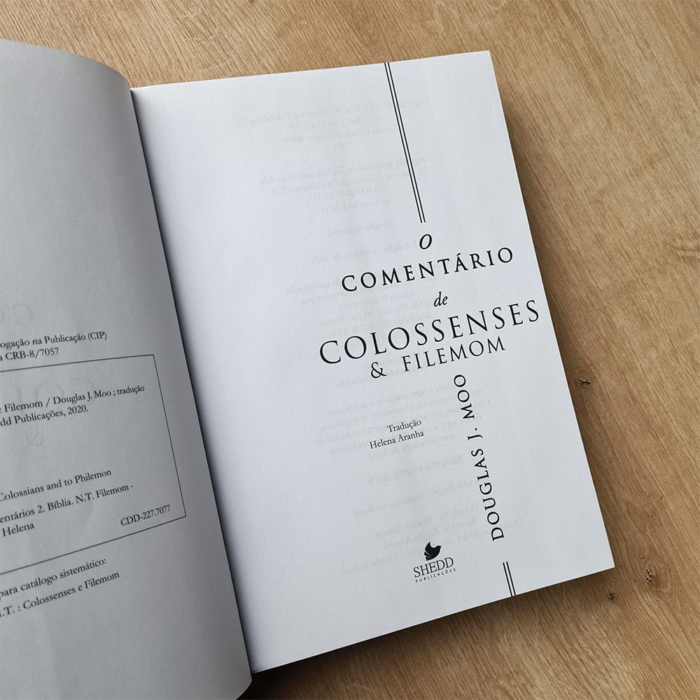 O Comentário de Colossenses e Filemom | Douglas J. Moo