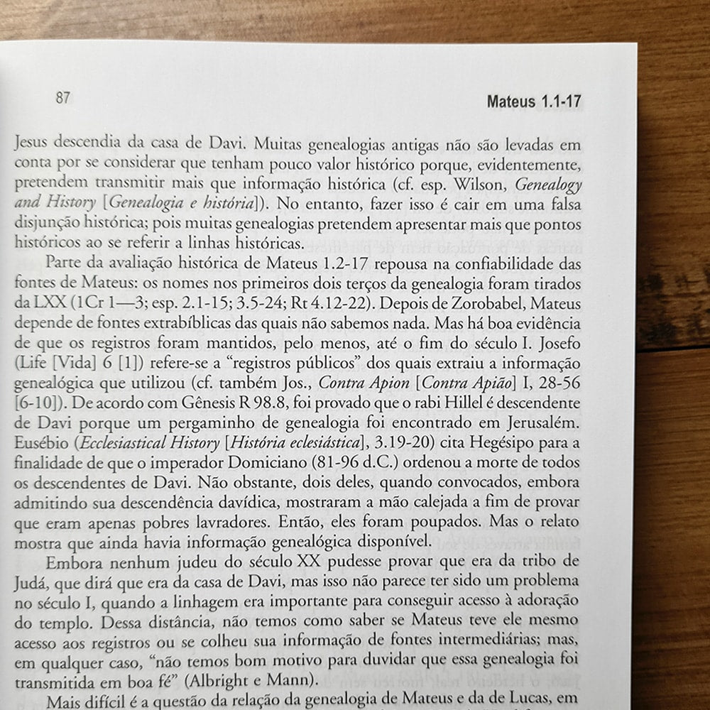 O Comentário de Mateus | D. A. Carson