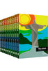 Kit 20 Devocionais Pão Diário Vol. 27 Cristo Redentor, capa com arte do Cristo Redentor, em fila. — Plenitude
