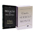 Kit de 2 livros "Pregação e Estudos" de D. Martyn Lloyd-Jones, capas preta e branca. — Plenitude