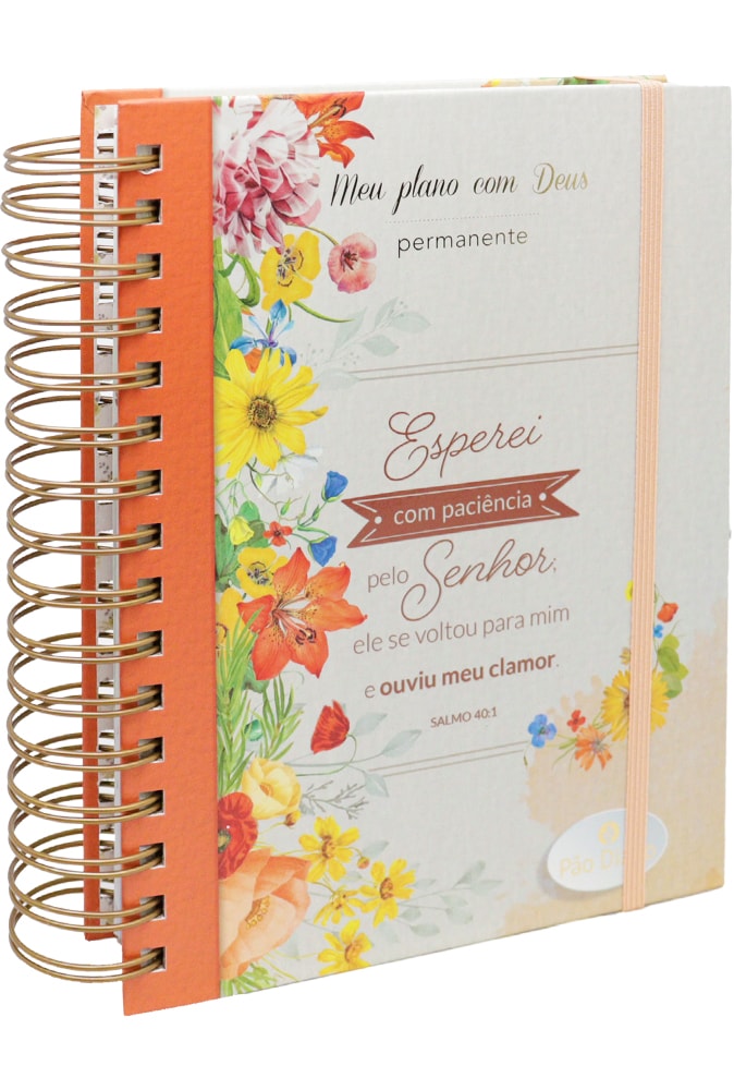 Planner Meu Plano com Deus | Esperei com Paciência | Capa Dura Espiral