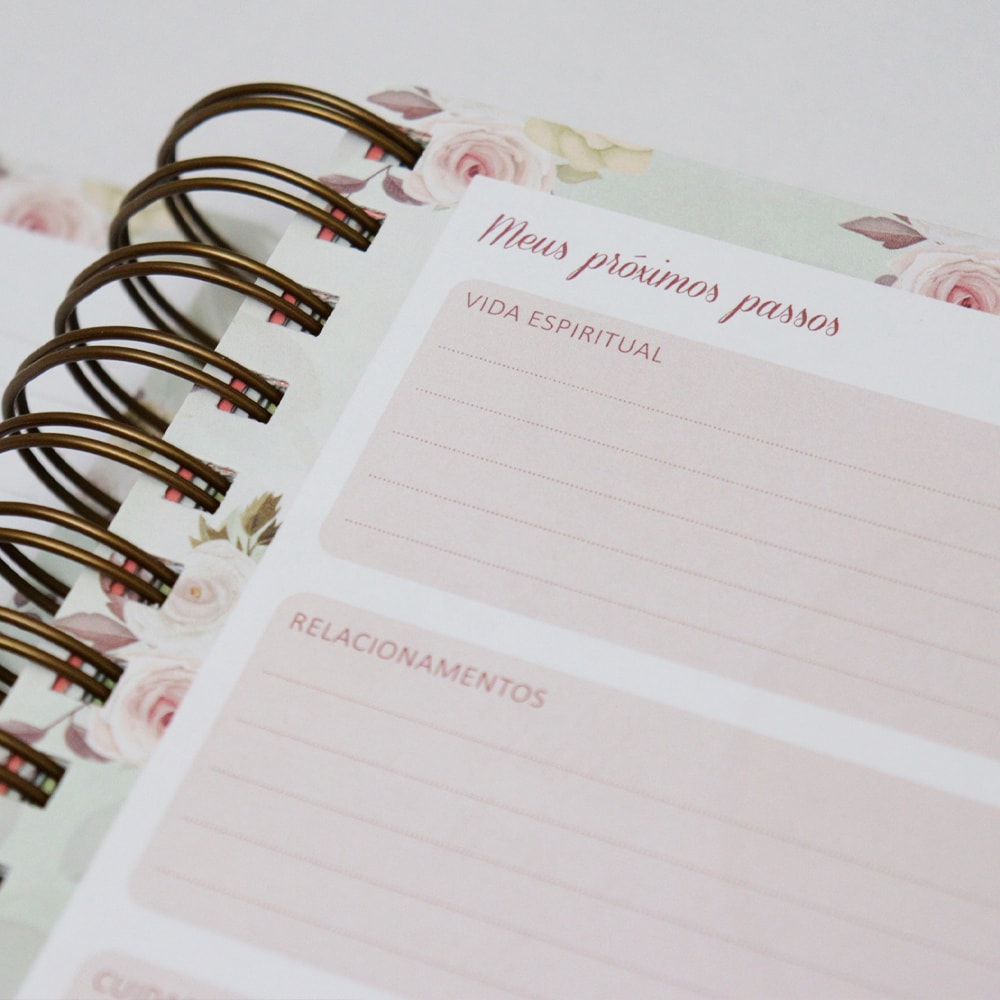 Planner Meu Plano com Deus | Esperei com Paciência | Capa Dura Espiral