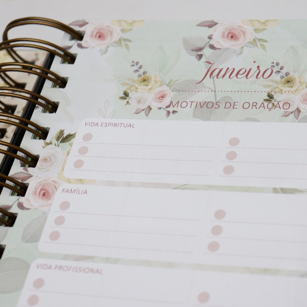 Planner Meu Plano com Deus | Esperei com Paciência | Capa Dura Espiral