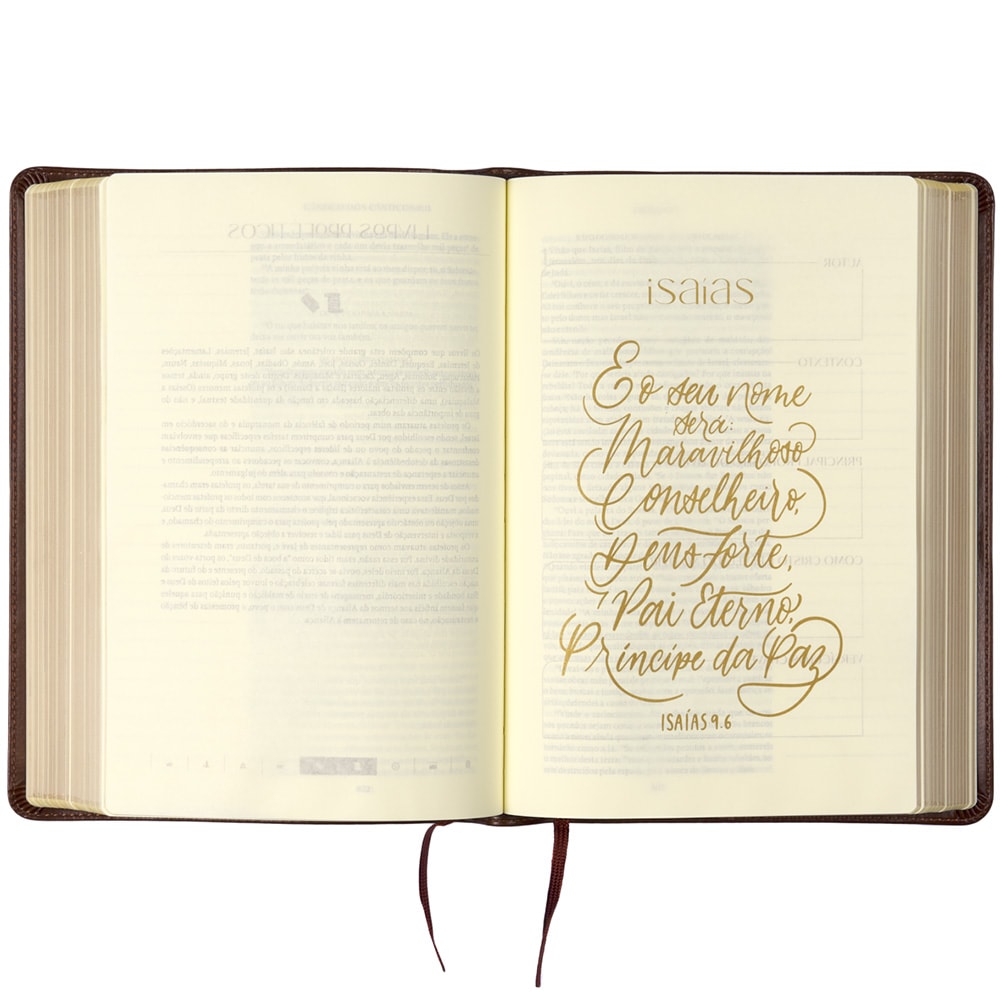 Bíblia The Purpose Book | A21 | Letra Normal | Espaço Para Anotações | Capa Tecido Jardim Bege