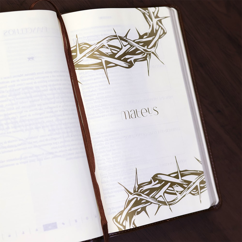 Bíblia The Purpose Book | A21 | Letra Normal | Espaço Para Anotações | Capa Couro Soft Janela