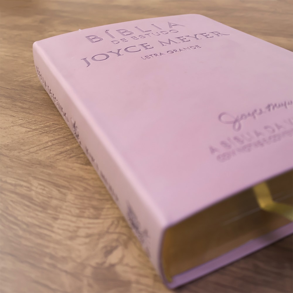Bíblia De Estudo Joyce Meyer | NVI | Letra Grande | Capa Luxo Nude