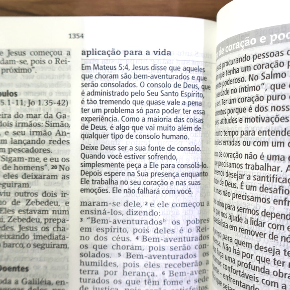 Bíblia De Estudo Joyce Meyer | NVI | Letra Grande | Capa Luxo Nude