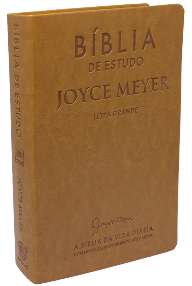 Bíblia De Estudo Joyce Meyer | NVI | Letra Grande | Capa Luxo Mostarda