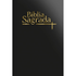 Bíblia Sagrada Slim NVI Letra Maior Capa Luxo Preta com letras douradas. — Plenitude
