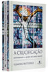 Livro A Crucificação de Fleming Rutledge, capa com ilustração de Jesus em vitral colorido. — Plenitude