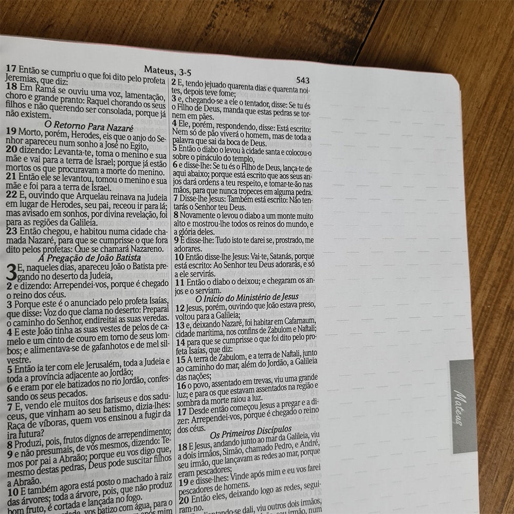 Bíblia com Pautas para Anotações | ARC | Harpa e Corinhos | Letra Normal | Capa Dura Espiral Multipl