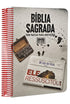Bíblia Sagrada ARC, capa espiral "Ele Ressuscitou!" com pautas para anotações, Harpa e Corinhos. — Plenitude
