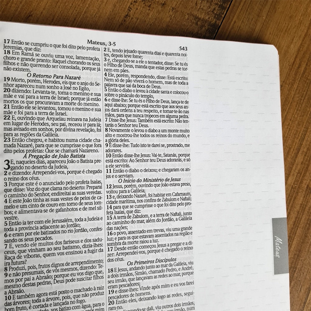 Bíblia com Pautas para Anotações | ARC | Harpa e Corinhos | Letra Normal | Capa Dura Espiral Ressusc
