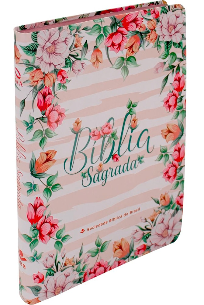 Bíblia Sagrada Ultrafina Flores | NAA | Letra Normal | Capa Ilustrada