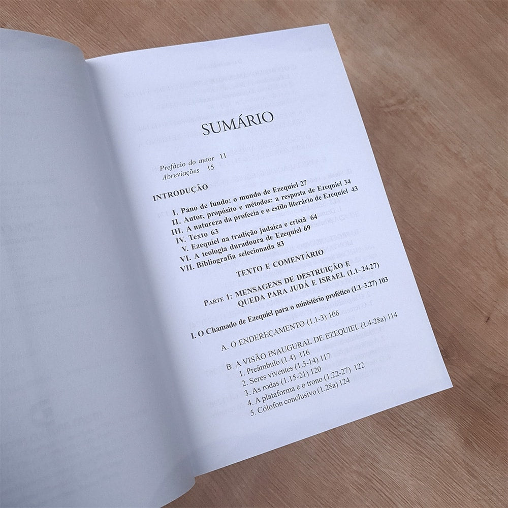 Comentários do Antigo Testamento | Ezequiel | Vol. 1 Cap. 1 a 24 | Daniel Block