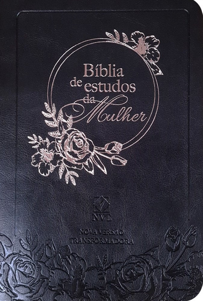 Bíblia de Estudos da Mulher | NVT | Letra Normal | Capa Luxo Preta