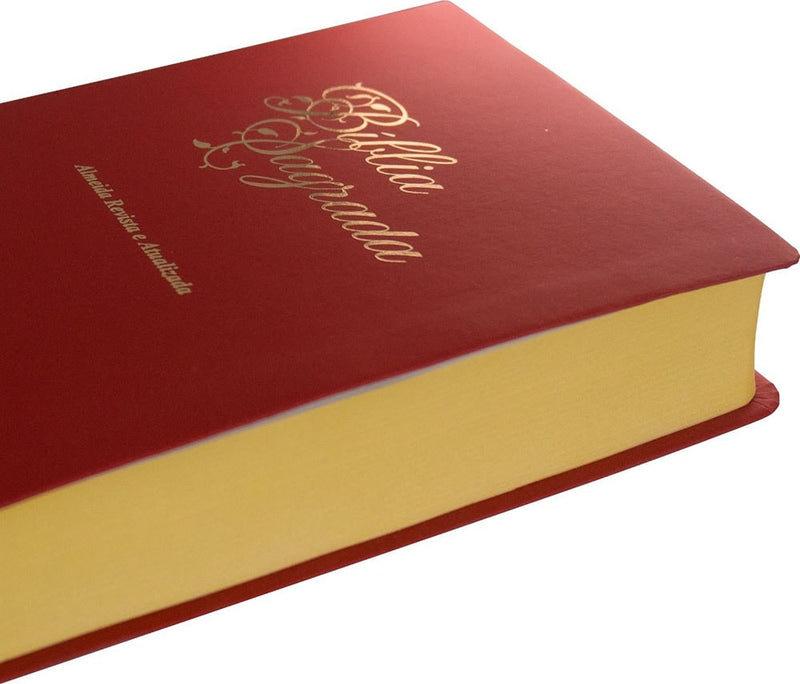 Bíblia Sagrada Economica | ARA | Letra Gigante | Capa Vermelho Luxo