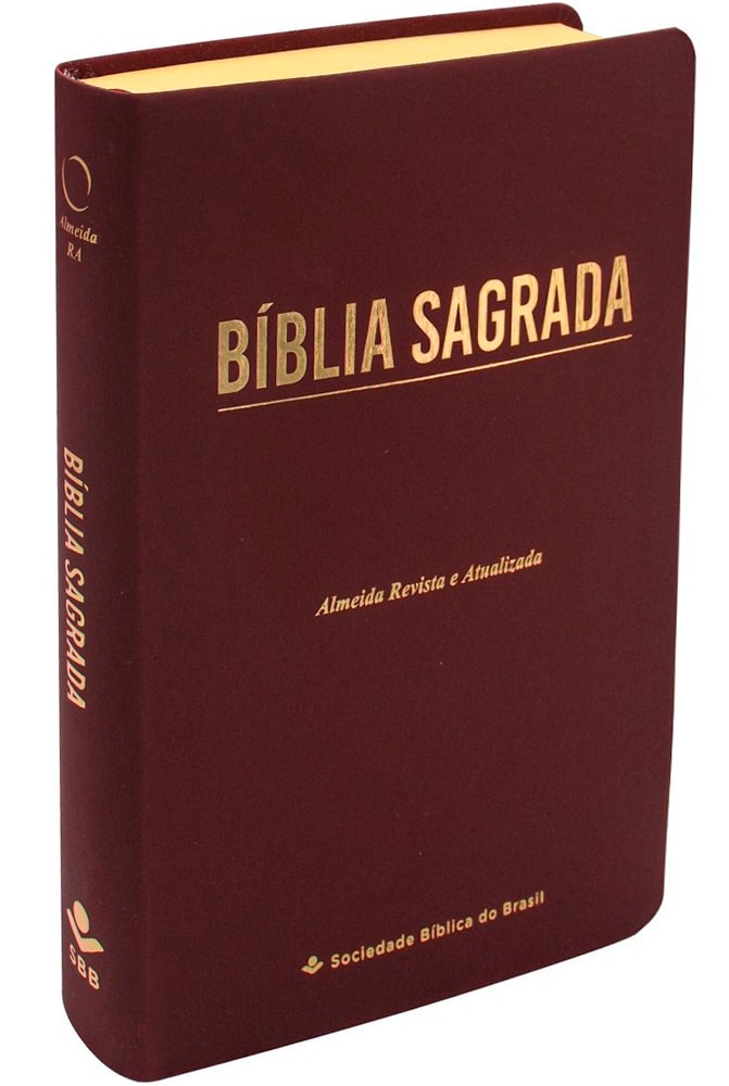 Bíblia Sagrada Economica | ARA | Letra Gigante | Capa Vinho Luxo