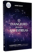 Livro de capa dura, "O Evangelho Revelado nas Estrelas" de André Coelho, com capa preta e constelações. — Plenitude