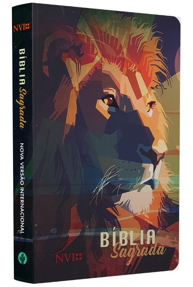 Bíblia Sagrada | NVI | Letra Normal | Capa Soft Touch | Leão Colorido