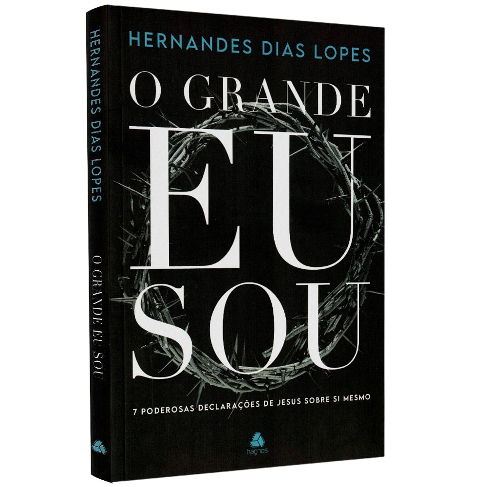Livro 'O Grande Eu Sou' de Hernandes Dias Lopes, capa preta com coroa de espinhos e título branco. — Plenitude