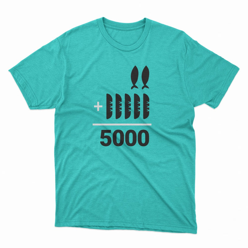 Camiseta Baby Look 2+5=5000 | Teal | The Chosen