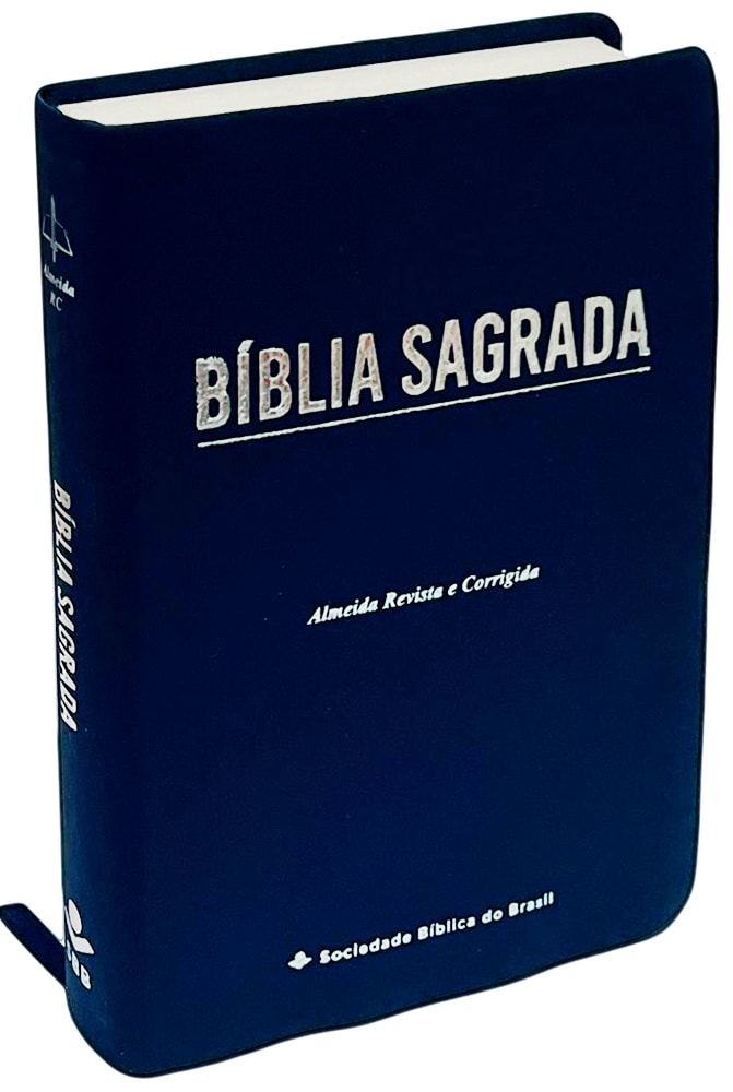 Bíblia Sagrada Economica | ARC | Letra Gigante | Capa Azul Luxo
