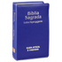Bíblia Sagrada ARC Letra Hipergigante, capa luxo azul, com Harpa Avivada e Corinhos. — Plenitude