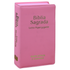 Bíblia Sagrada ARC, letra hipergigante, capa luxo rosa, com Harpa Avivada e Corinhos. — Plenitude