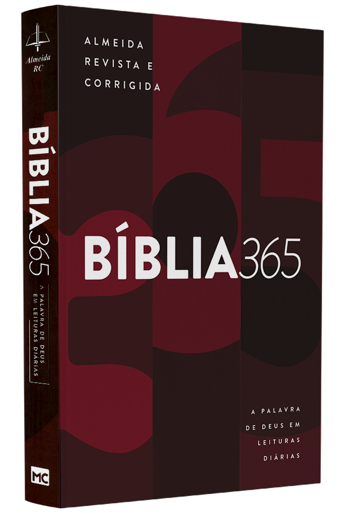 Bíblia 365 Vermelha | ARC | Letra Grande | Capa Brochura
