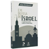 Livro Em Defesa de Israel de Alan Dershowitz, capa branca com silhuetas de construções e pássaros. — Plenitude