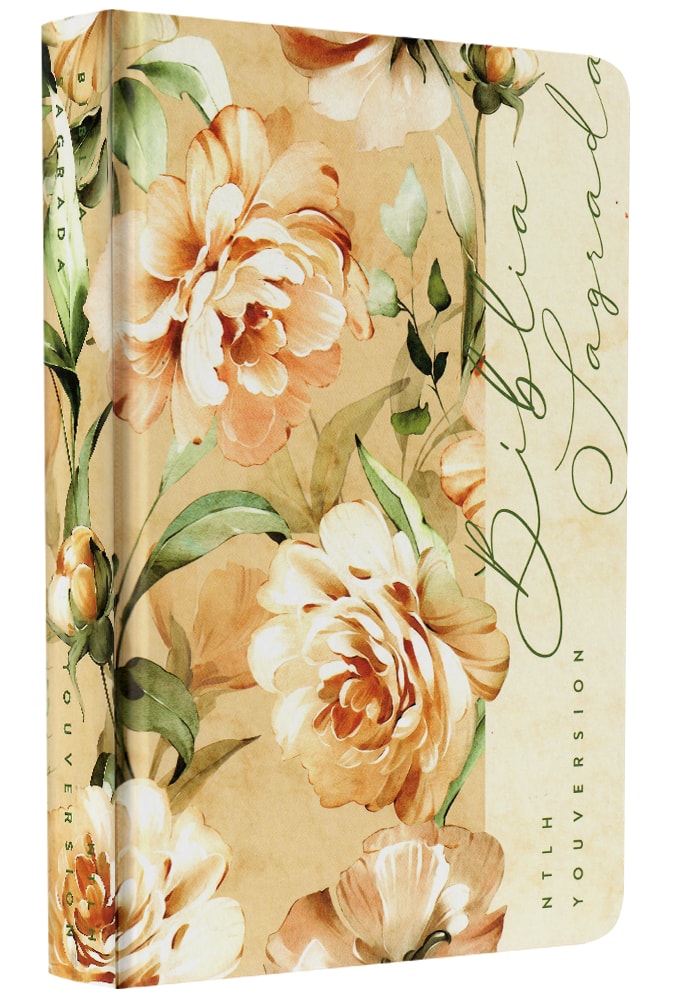 Bíblia Sagrada | NTLH | You Version | Letra Normal | Capa Dura Floral Rosé