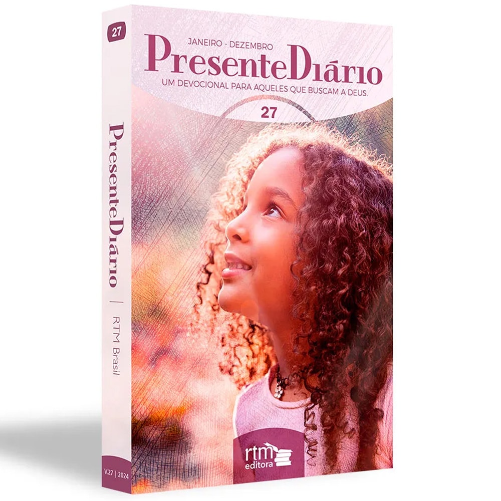 Devocional: Presente Diário, Vol 27, capa brochura tradicional feminina com criança olhando para cima — Plenitude