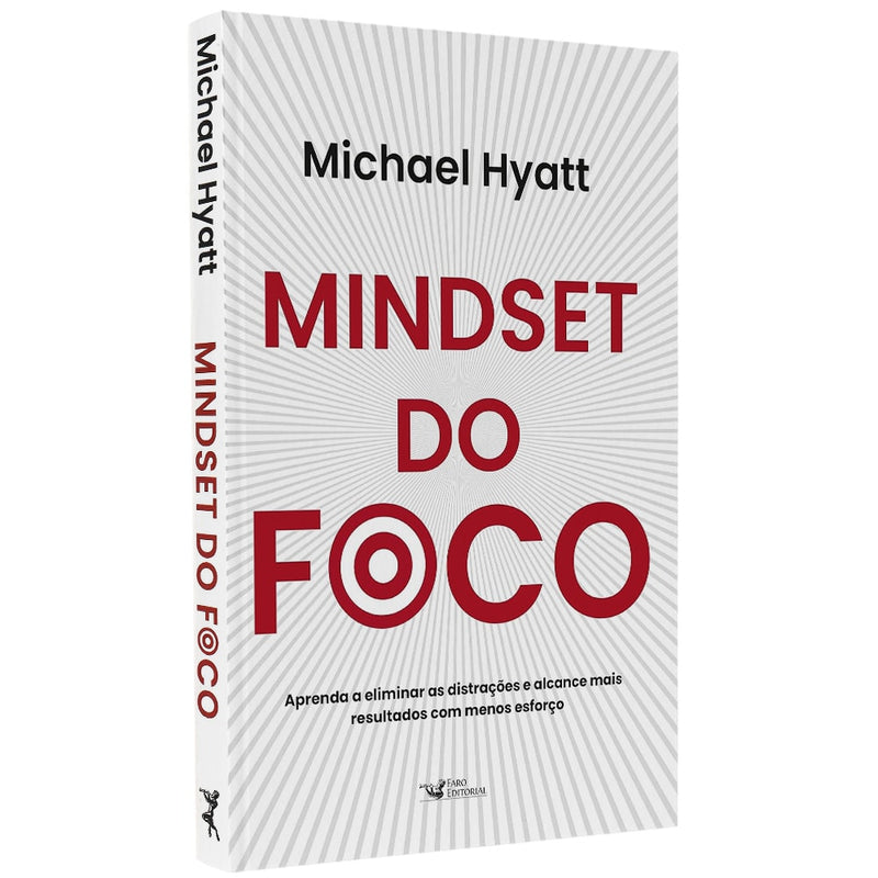 Livro Mindset do Foco, de Michael Hyatt, capa branca com título em vermelho e cinza. — Plenitude
