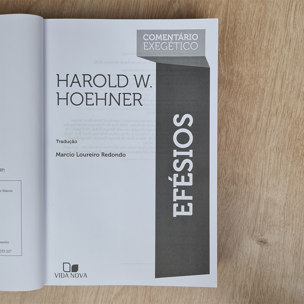 Comentário Exegético Efésios | Harold W. Hoehner