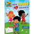 Livro de colorir "Meu Livrão de Colorir 3 Palavrinhas", capa colorida com personagens infantis. — Plenitude
