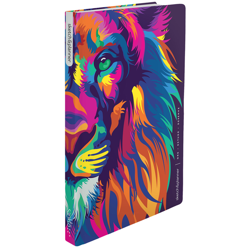 Sketch e Planner | Capa Brochura Lion Colors