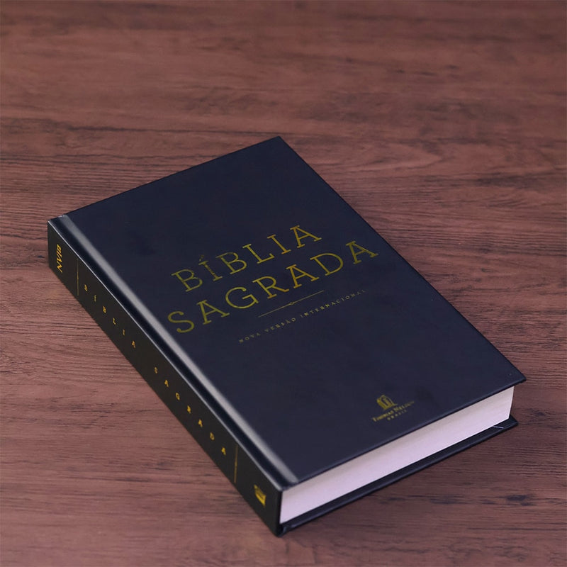 Bíblia Sagrada | NVI | Letra Normal | Ilustrada Capa Dura Preta
