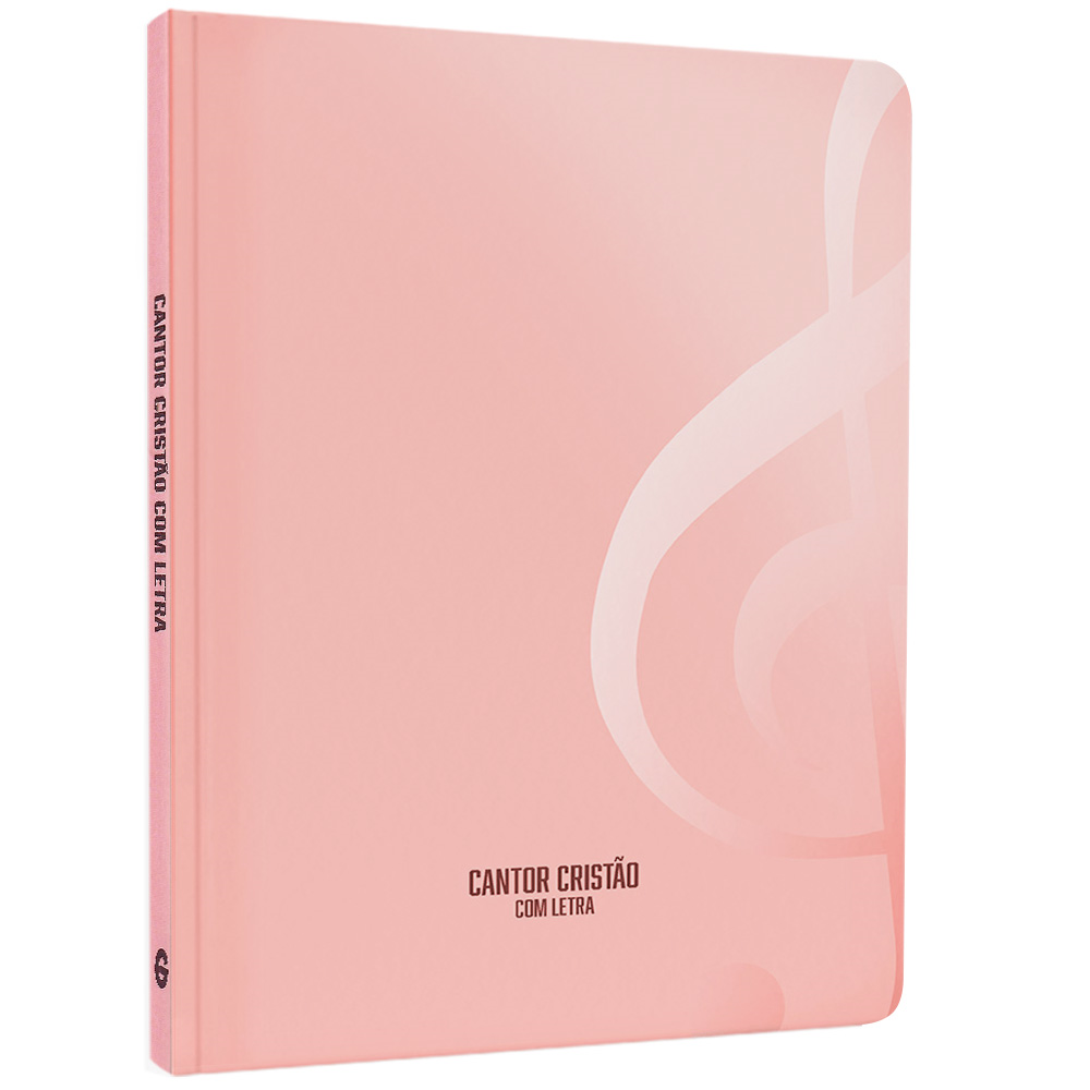 Cantor Cristão com Letra | Edição de Bolso | Capa Brochura Candy Rosa
