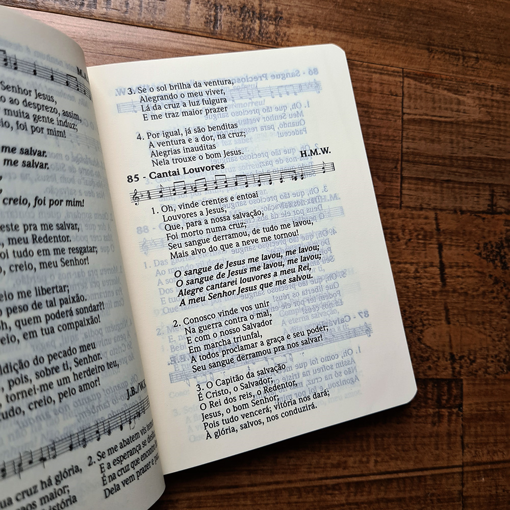 Cantor Cristão com Letra | Edição de Bolso | Capa Brochura Candy Tiffany