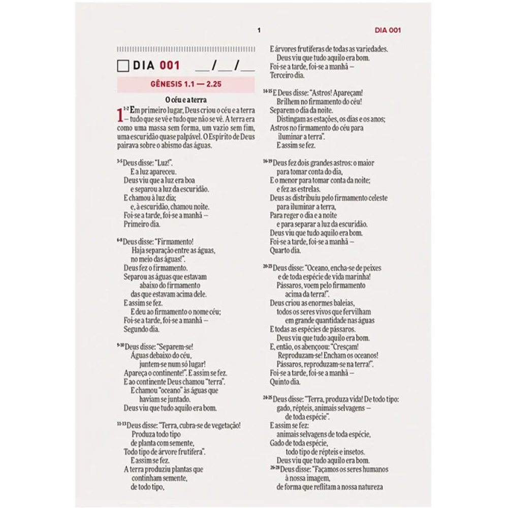 Bíblia Todo Dia com Espaço para Anotações | AM | Letra Normal | Capa dura Floral