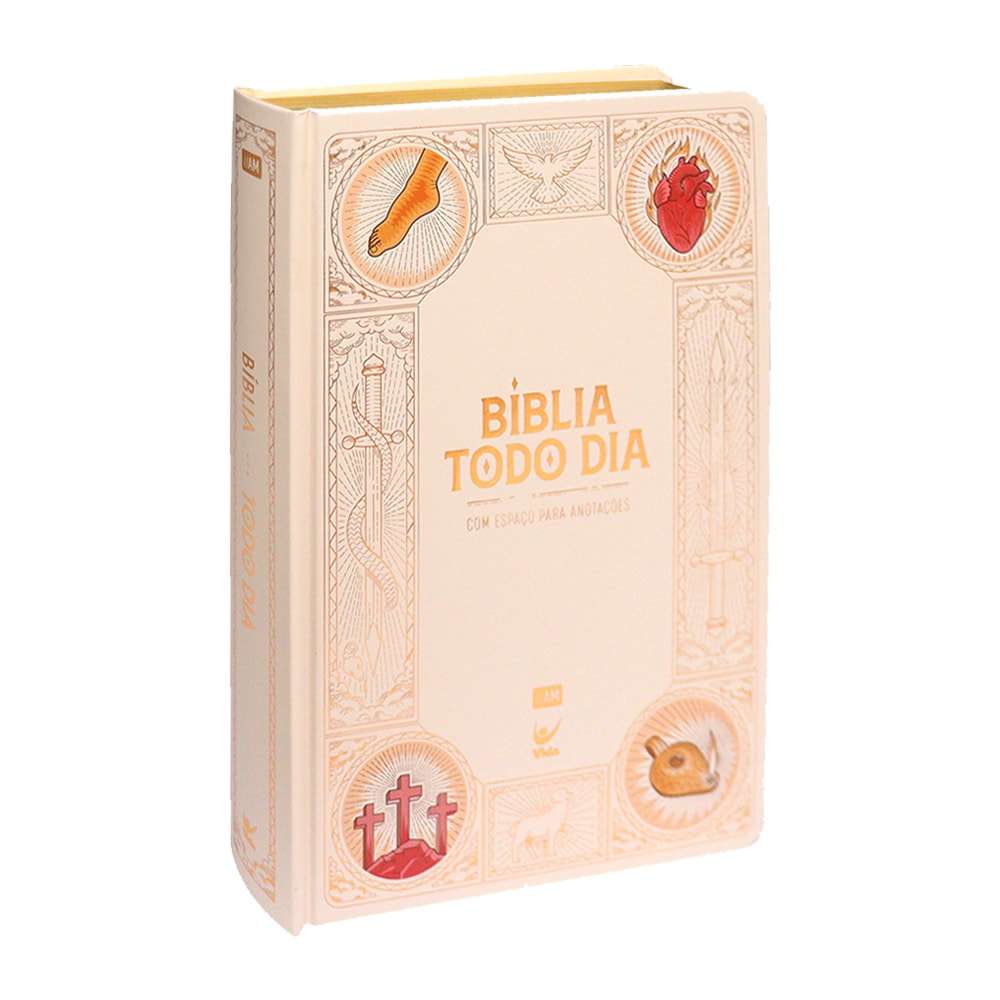 Bíblia Todo Dia com Espaço para Anotações | AM | Letra Normal | Capa Dura Vitral
