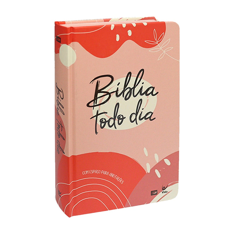 Bíblia Todo Dia com Espaço para Anotações | AM | Letra Normal | Capa Dura Aquarela