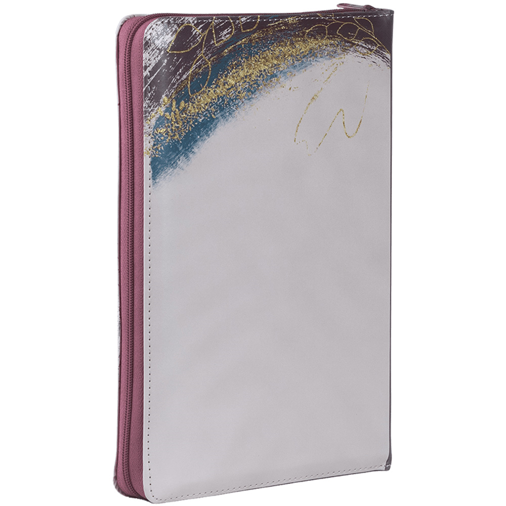 Bíblia Leitura Perfeita | NVI | Letra Normal | Capa Luxo Rosa C/Zíper