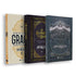 Kit de 3 livros de Charles H. Spurgeon, com capas em tons de bege, preto e azul escuro, com detalhes dourados. — Plenitude