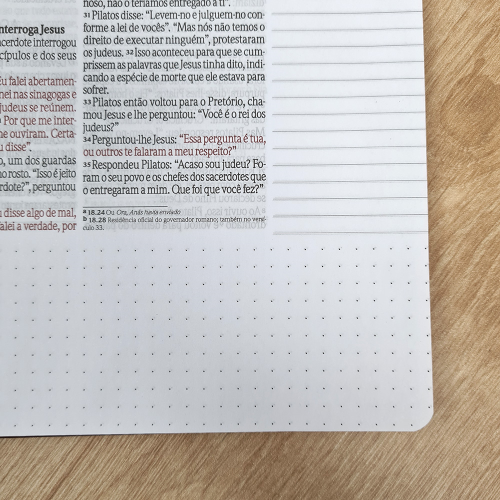 Bíblia Anote Espiral Púrpura | NVI | Letra Grande | Com Espaço Para Anotações