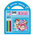 Kit Maria Clara e JP | Diversão Colorida, kit de colorir com lápis, apontador, adesivos e caderno. — Plenitude