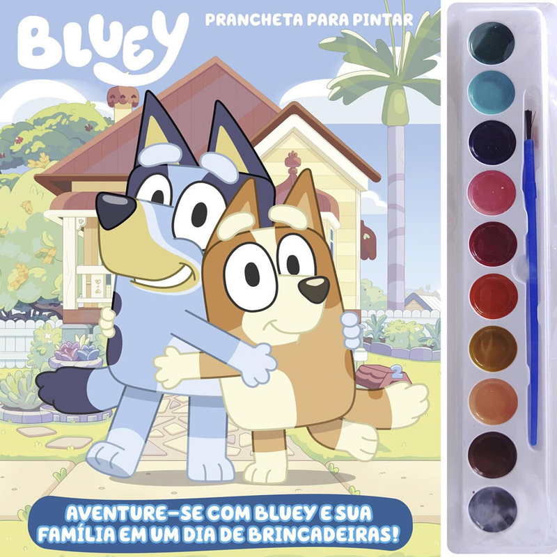 Prancheta para Pintar com Aquarela | Bluey