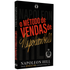 Livro O Método de Vendas de Napoleon Hill, capa preta com letras vermelhas e douradas, detalhes em branco. — Plenitude